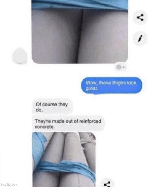 Concrete Thighs (I forgot to post this) | made w/ Imgflip meme maker