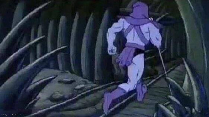 Skeletor Running | image tagged in skeletor running | made w/ Imgflip meme maker