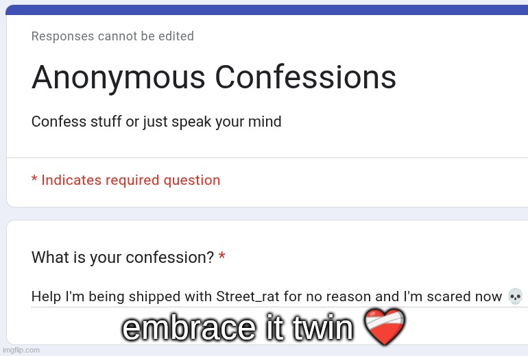 embrace it twin ❤‍🩹 | made w/ Imgflip meme maker