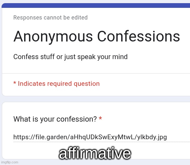 https://file.garden/aHhqUDkSwExyMtwL/ylkbdy.jpg | affirmative | made w/ Imgflip meme maker