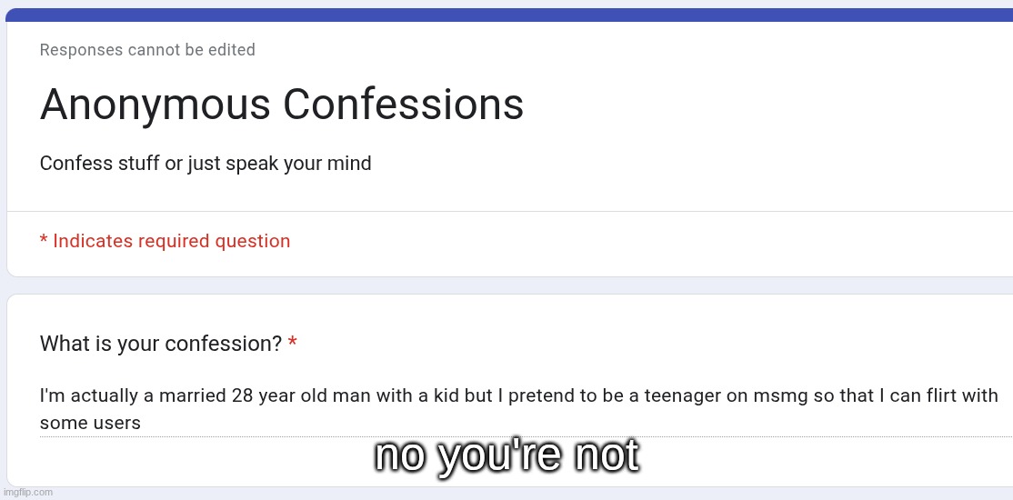 no you're not | made w/ Imgflip meme maker