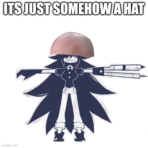 miss circle real | ITS JUST SOMEHOW A HAT | image tagged in miss circle real | made w/ Imgflip meme maker