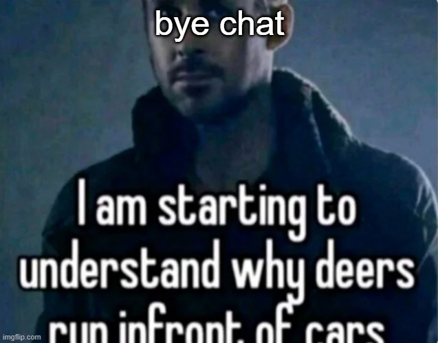 Reaction image ig | bye chat | image tagged in reaction image ig | made w/ Imgflip meme maker