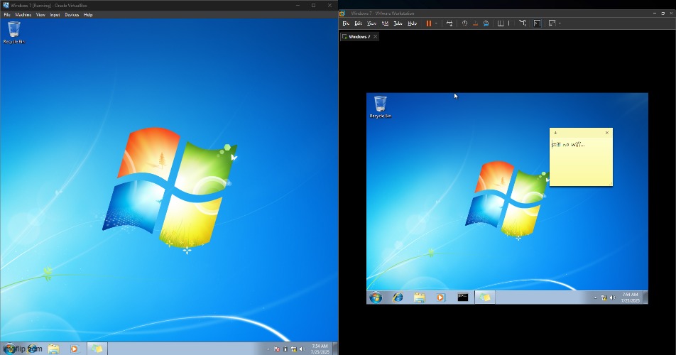 window 7 but its two of them | made w/ Imgflip meme maker