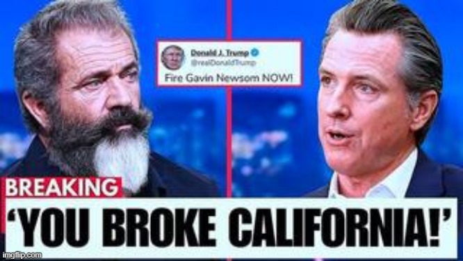 Mel Gibson Exposes Woke Gavin Newsom for Destroying California on Live TV (Video) 