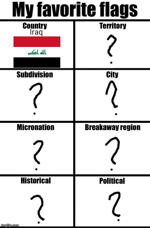 waht | Iraq | image tagged in my favorite flags | made w/ Imgflip meme maker