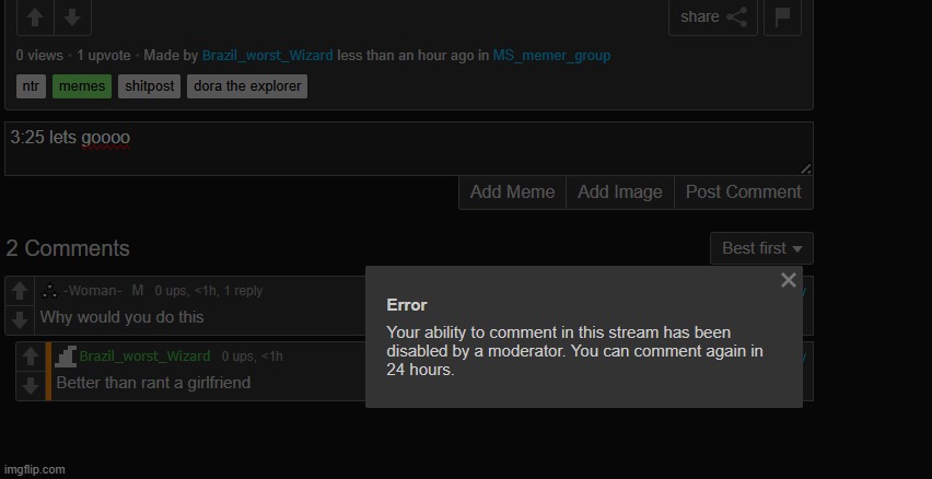 who can beat my record of 3 minutes and 25 seconds of getting banned on msmg | image tagged in lol | made w/ Imgflip meme maker
