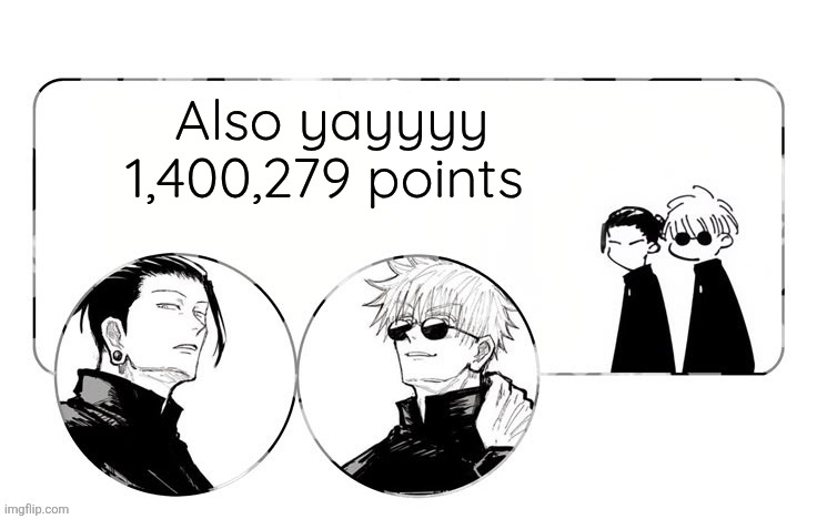 Announcement temp | Also yayyyy 1,400,279 points | image tagged in announcement temp | made w/ Imgflip meme maker