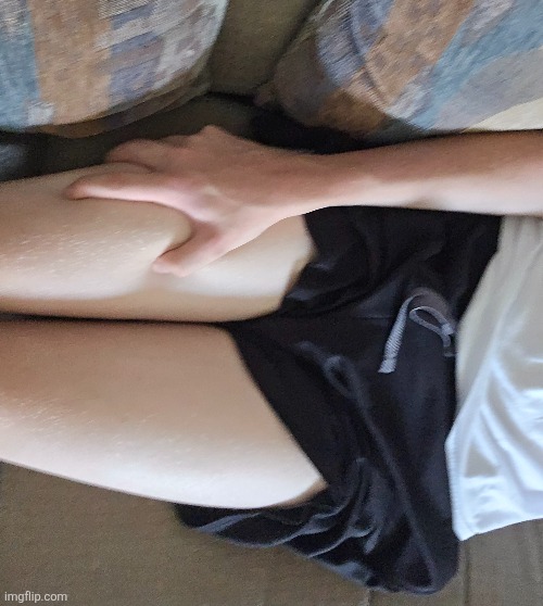 Thigh reveal | made w/ Imgflip meme maker