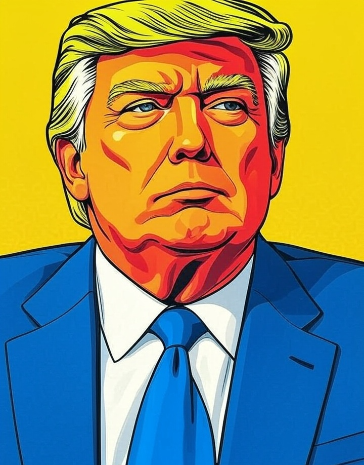 Donald Trump Big Daddy poster drawing Blank Meme Template