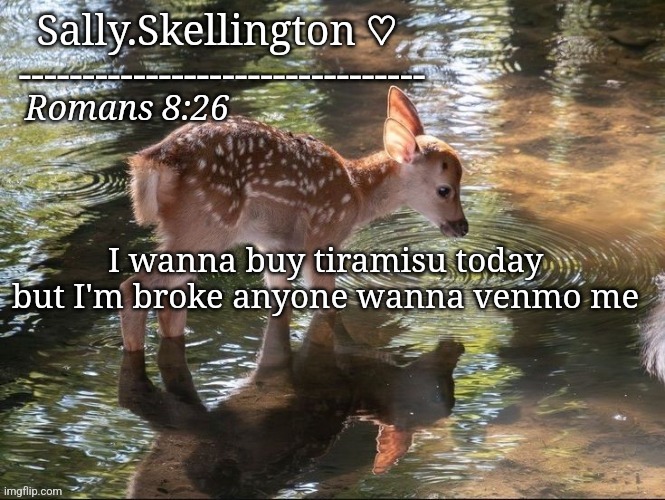 I'll send feet pics | I wanna buy tiramisu today but I'm broke anyone wanna venmo me | image tagged in sally's temp | made w/ Imgflip meme maker