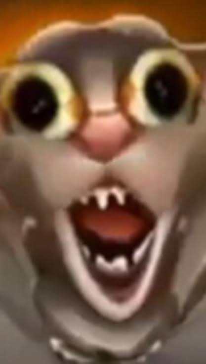 Talking Tom horror Blank Meme Template