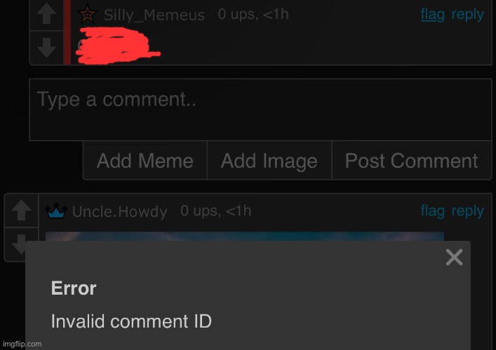 @silver I found a new error message | made w/ Imgflip meme maker