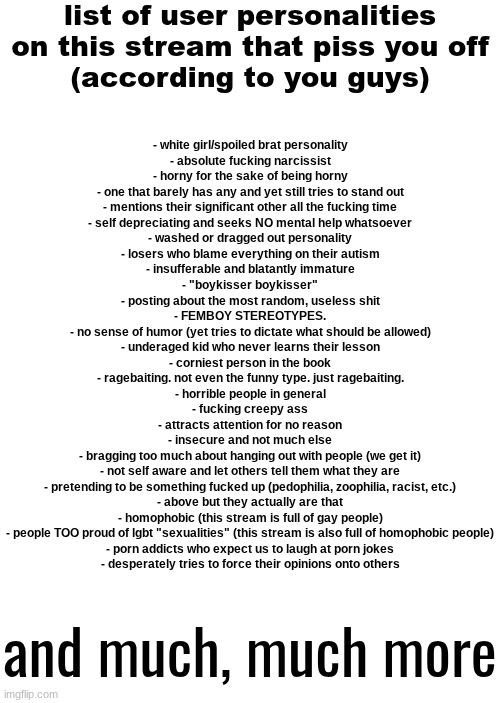 i think i can close off this list | made w/ Imgflip meme maker