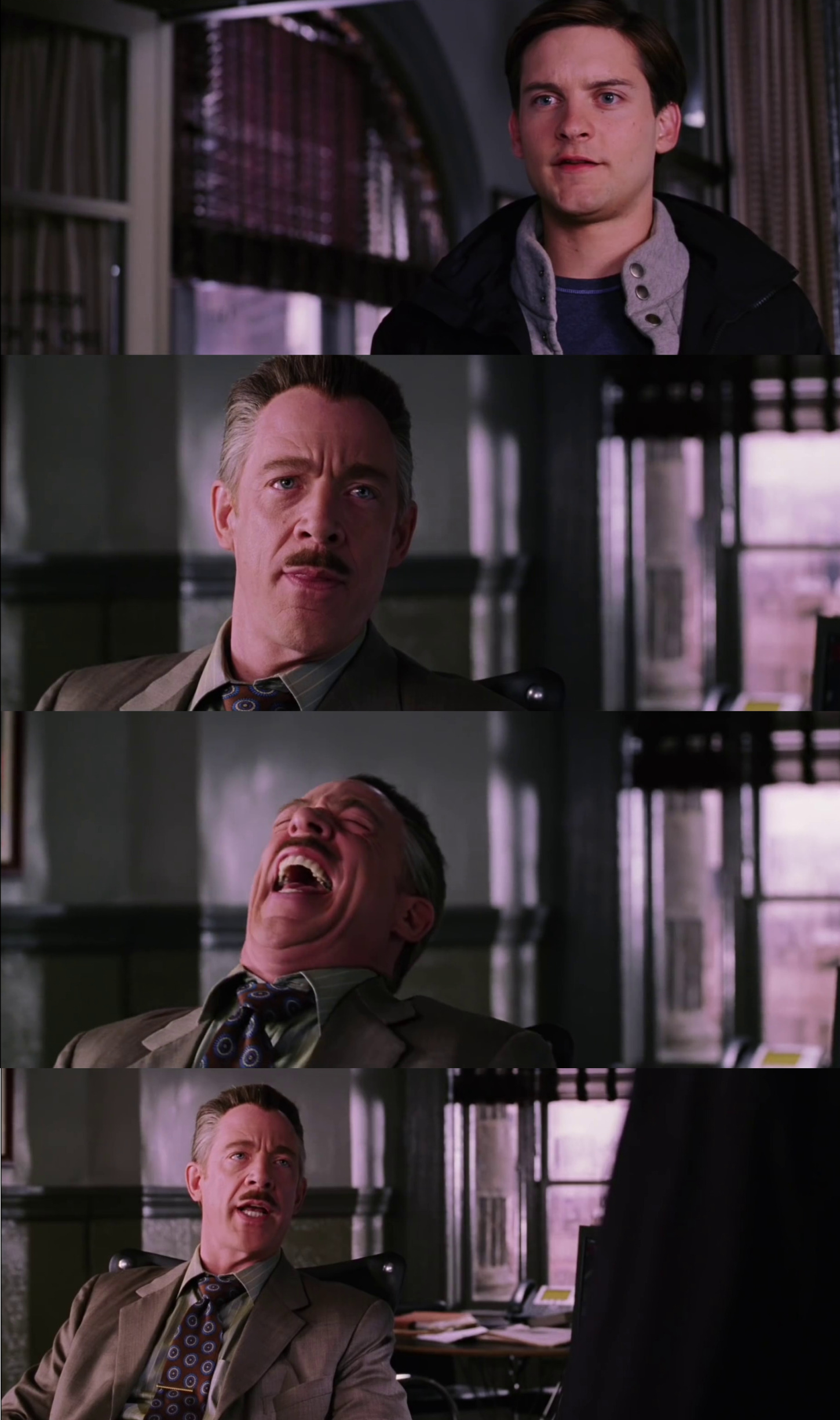 Spiderman 2 Laugh You Serious HD Template Blank Meme Template