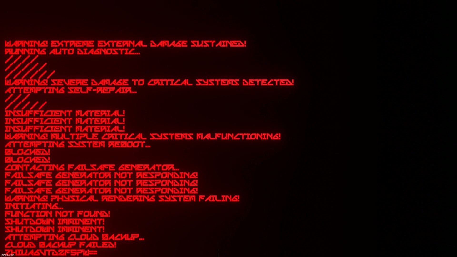 oc death screen i made a while ago | made w/ Imgflip meme maker