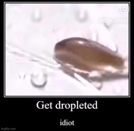 Get dropletted | made w/ Imgflip meme maker