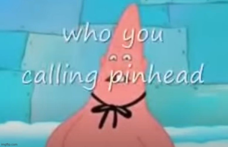who you calling pinhead | made w/ Imgflip meme maker