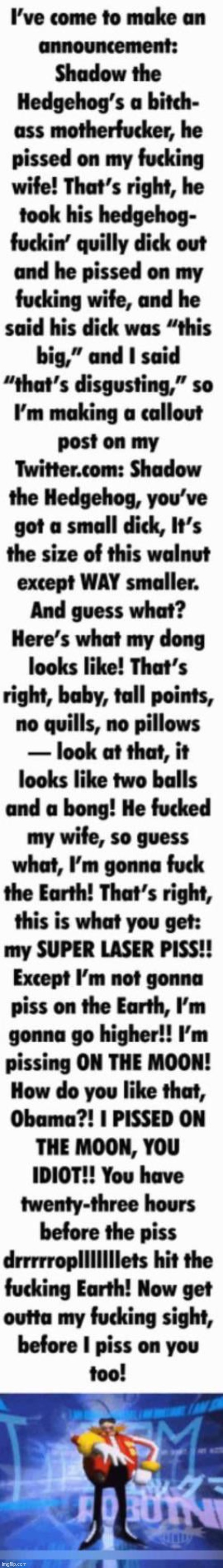 Absolute cinema | image tagged in piss on the moon copypasta | made w/ Imgflip meme maker