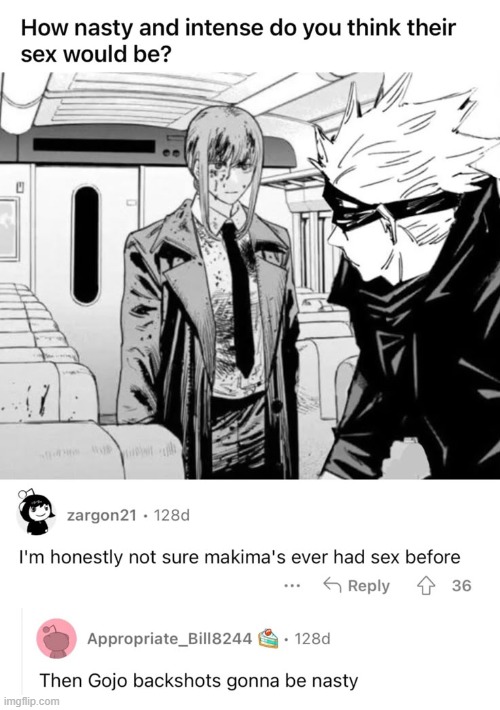 image tagged in memes,chainsaw man,jjk | made w/ Imgflip meme maker