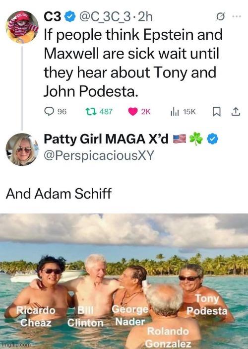 Epstein Islanders are sickos | image tagged in jailbait bill clinton on epstein island 2,epstein,island | made w/ Imgflip meme maker