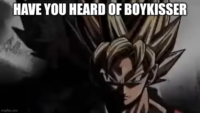 Goku Staring | HAVE YOU HEARD OF BOYKISSER | image tagged in goku staring | made w/ Imgflip meme maker
