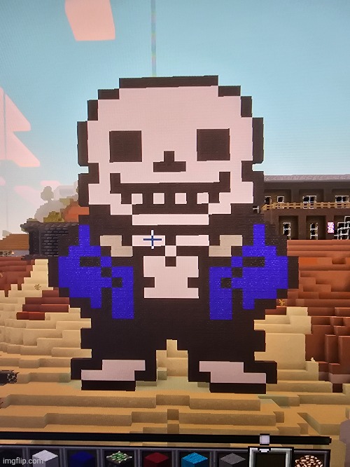 Sans i built in moon's world | made w/ Imgflip meme maker