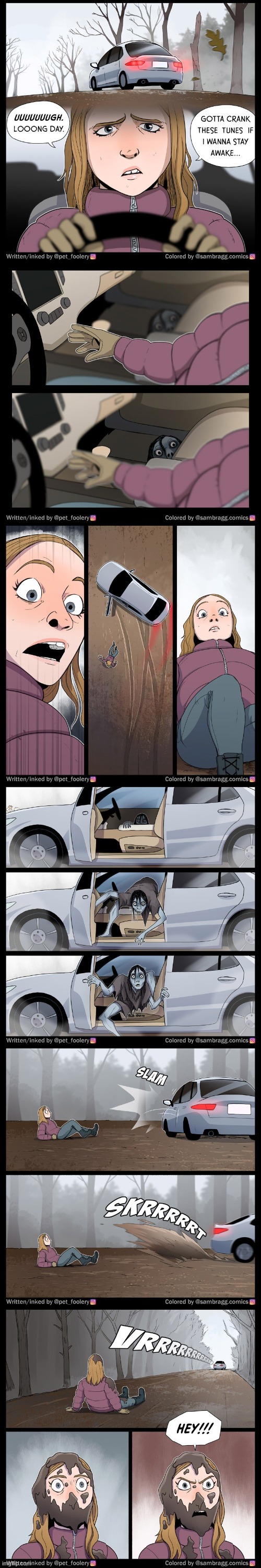 image tagged in car,demon,thief,driving,mud,hey | made w/ Imgflip meme maker