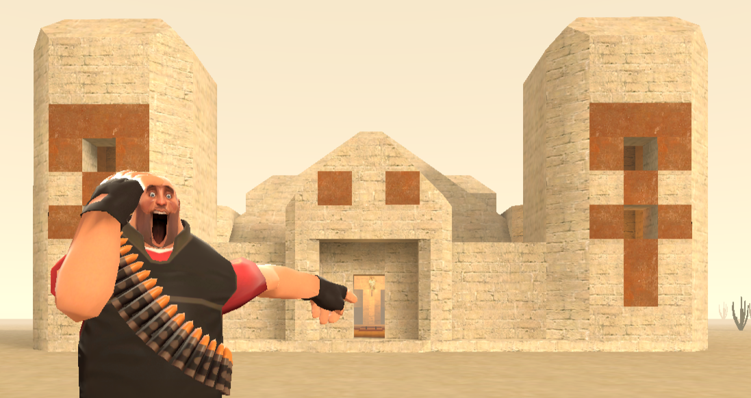 High Quality Heavy has found a temple Blank Meme Template