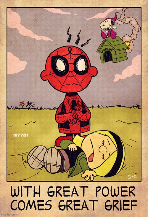 Spider-nuts | image tagged in comics,mashup,peanuts,spiderman | made w/ Imgflip meme maker