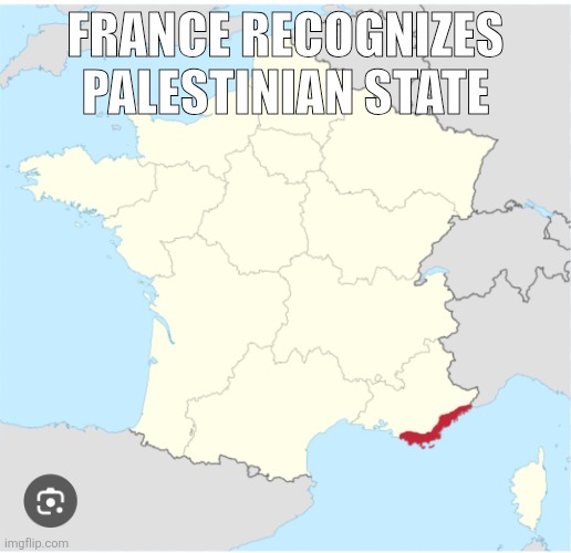 New Gazaland | FRANCE RECOGNIZES PALESTINIAN STATE | made w/ Imgflip meme maker