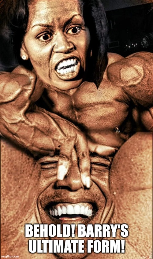 Mike and Barry | BEHOLD! BARRY'S ULTIMATE FORM! | image tagged in mike and barry | made w/ Imgflip meme maker