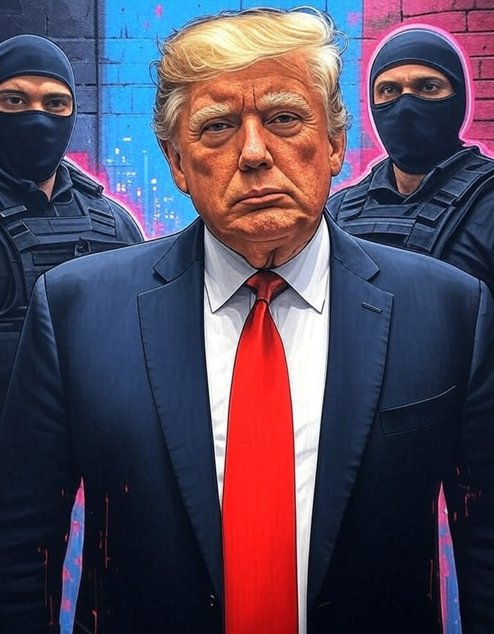 Donald Trump Big Daddy poster drawing Blank Meme Template