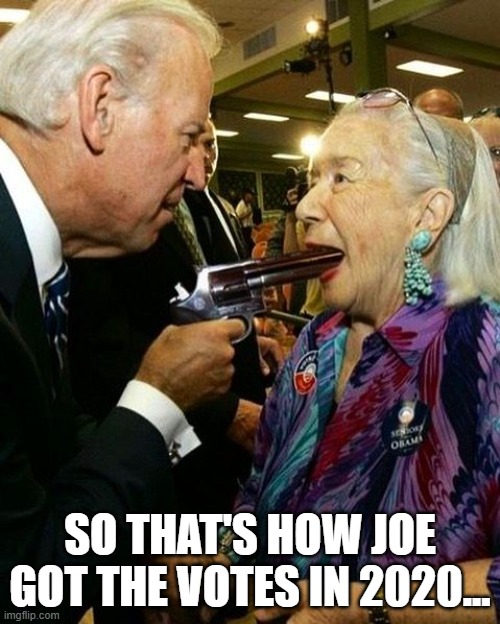 2020 Election | SO THAT'S HOW JOE GOT THE VOTES IN 2020... | image tagged in biden,politics | made w/ Imgflip meme maker