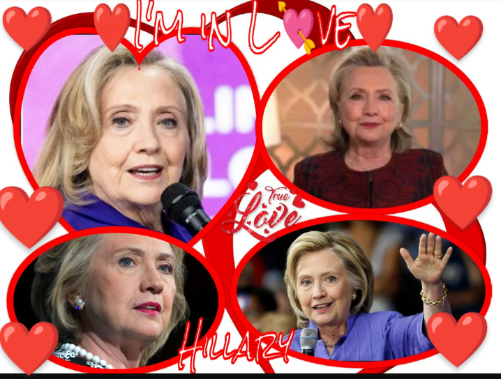 High Quality Hillary Clinton, Heart Throb. Blank Meme Template