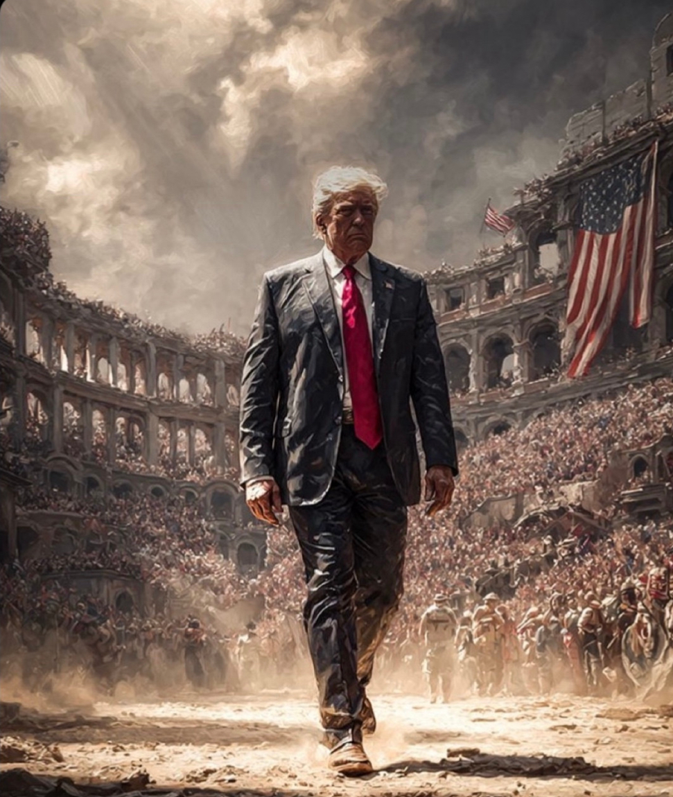 Trump rome talking Blank Meme Template