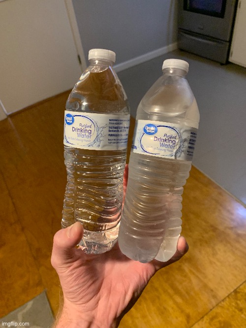 Water bottle left in your car or in your fridge? | made w/ Imgflip meme maker