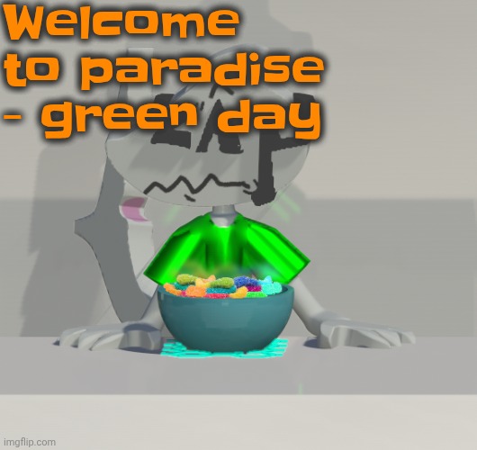 Are these gummy worms? (don't ask why the render is so crisp) | Welcome to paradise - green day | image tagged in are these gummy worms don't ask why the render is so crisp | made w/ Imgflip meme maker