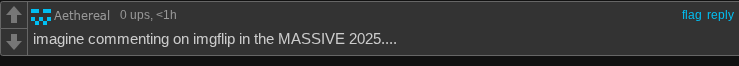 Imagine commenting on imgflip in the MASSIVE 2025..... Blank Meme Template