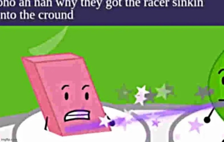 Why they got the racer sinkin into the cround | image tagged in why they got the racer sinkin into the cround | made w/ Imgflip meme maker