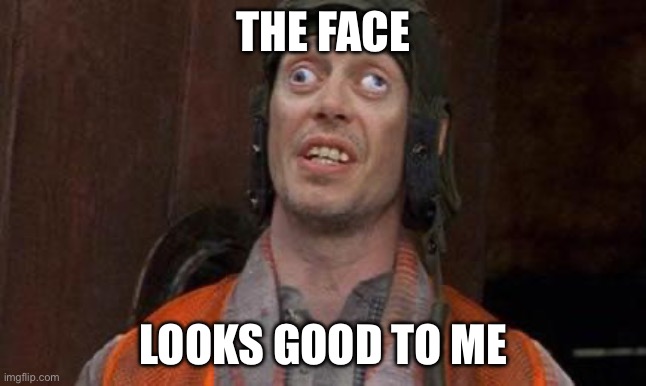 Looks Good To Me | THE FACE; LOOKS GOOD TO ME | image tagged in looks good to me | made w/ Imgflip meme maker