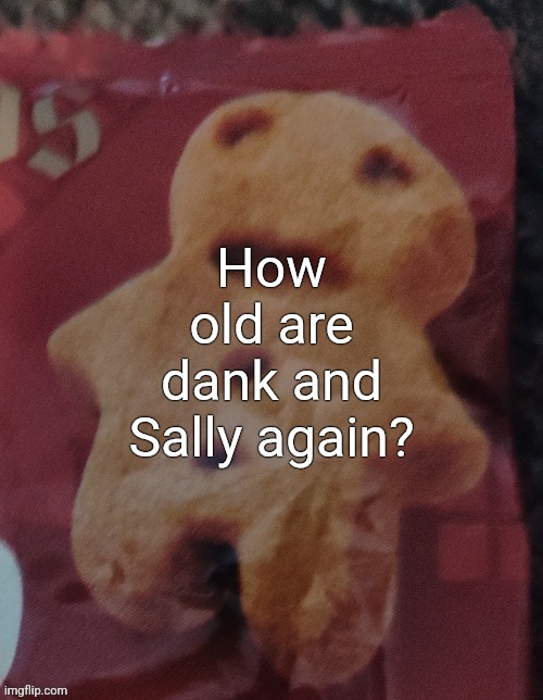 Cookie | How old are dank and Sally again? | image tagged in cookie | made w/ Imgflip meme maker