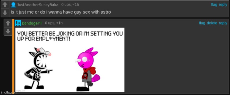 This is why I'm not In the fandom. People like this guy has the BALLS to commen this. | image tagged in images,comments | made w/ Imgflip meme maker