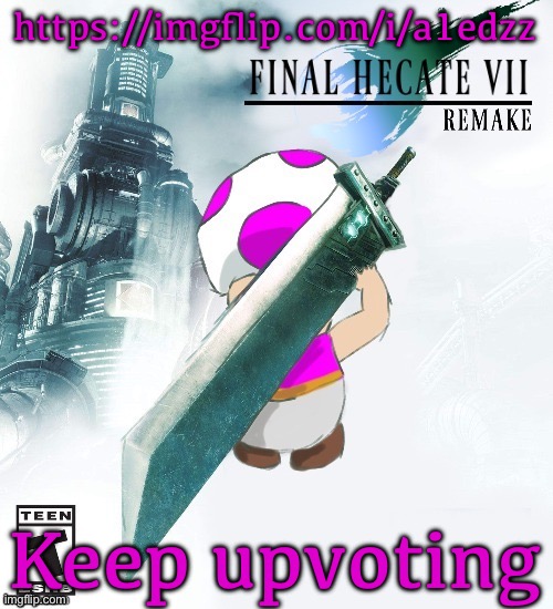 https://imgflip.com/i/a1edzz upvote dea’s comment | https://imgflip.com/i/a1edzz; Keep upvoting | image tagged in final hecate vii thank you disco | made w/ Imgflip meme maker