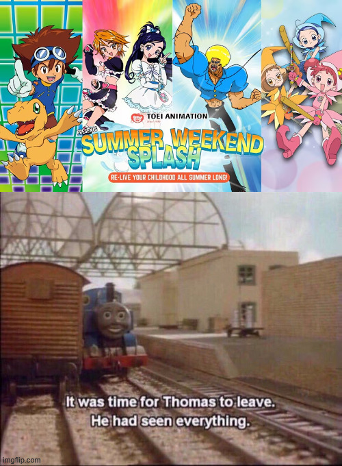 recognize some of these? | image tagged in it was time for thomas to leave,anime | made w/ Imgflip meme maker