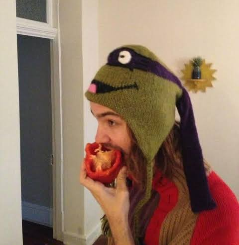Kevin Parker eating bell pepper Blank Meme Template