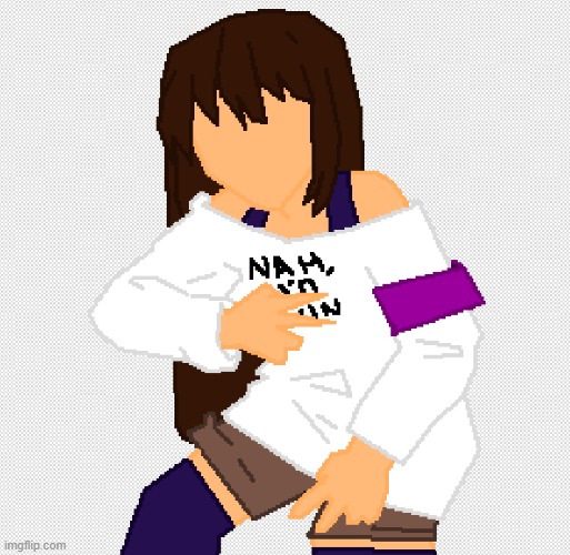 this drawing is nowhere near done, i finished outlines tho | made w/ Imgflip meme maker