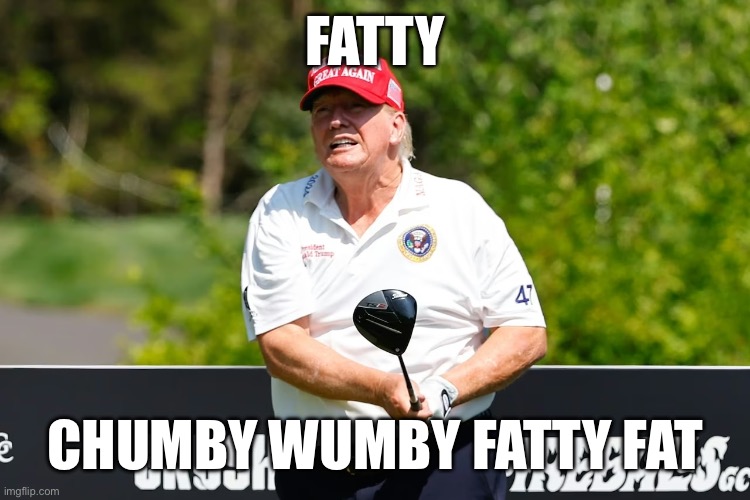 Chumby Wumby | FATTY; CHUMBY WUMBY FATTY FAT | image tagged in chumby wumby,fatty,golf,fat golf | made w/ Imgflip meme maker