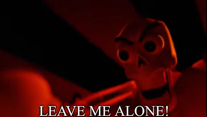 LEAVE ME ALONE Blank Meme Template