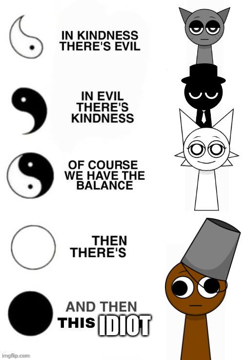 Gotta be real, I got no idea what I was doing. | IDIOT | image tagged in in kindness there's evil | made w/ Imgflip meme maker